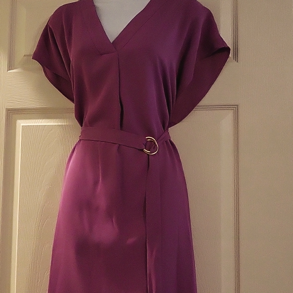 Worthington V-Neck Dress with Belt